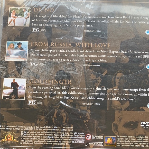 Sean Connery 007 Collection, 3 movies James Bond - Picture 7 of 7